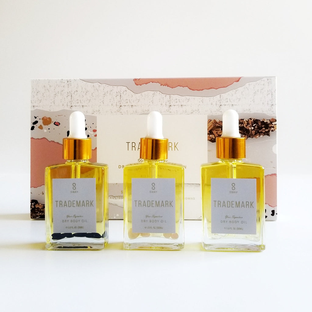 TRADEMARK Dry Body Oil Crystal Collection (3-bottle kit)
