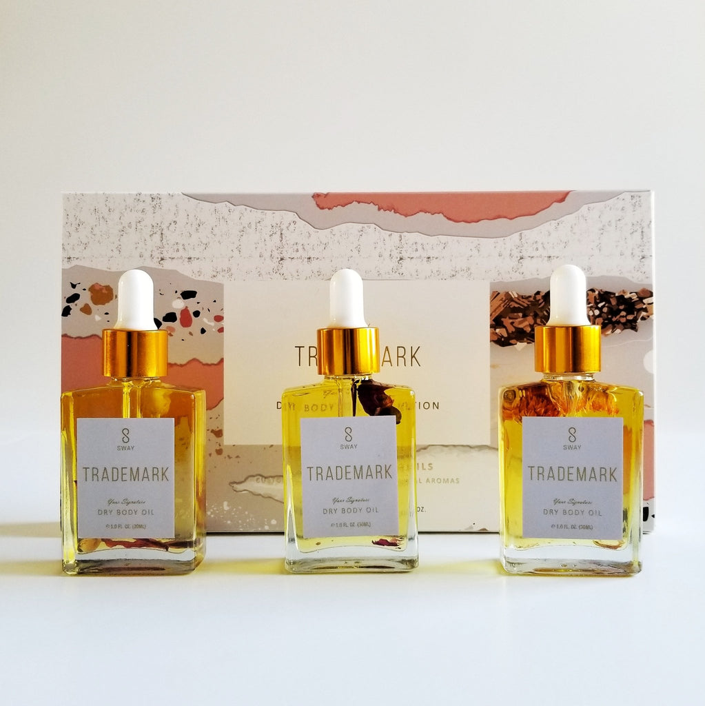 TRADEMARK Dry Body Oil Floral Collection (3-bottle kit)