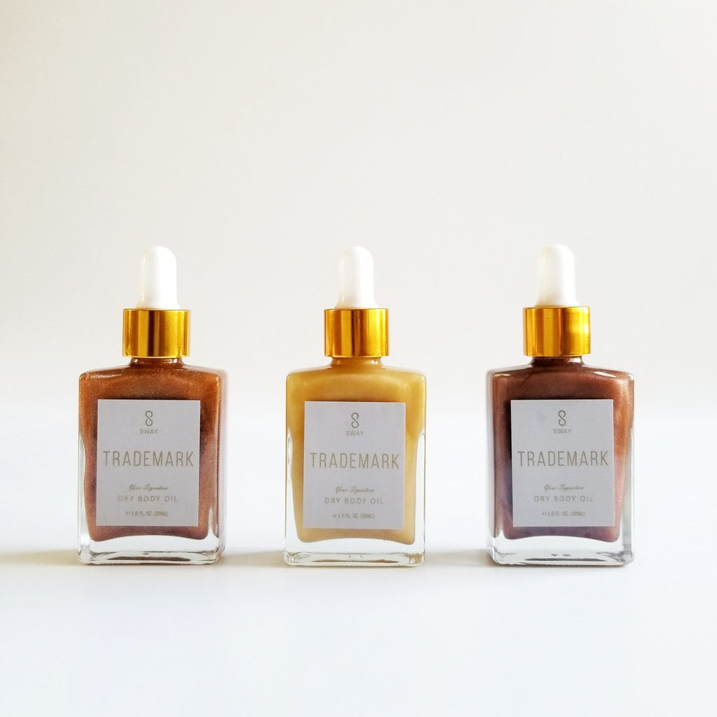 TRADEMARK Dry Body Oil Shimmer Collection (3-botte kit)