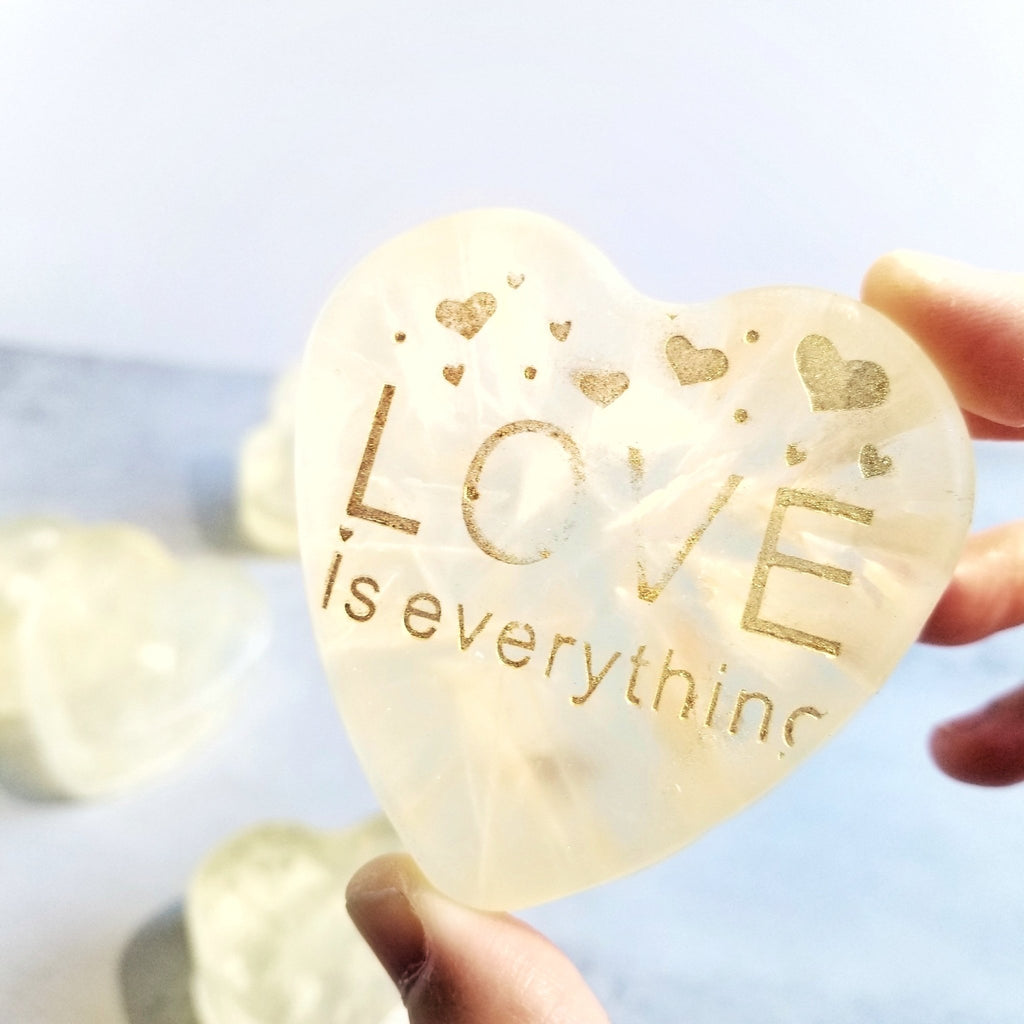 Custom Message in a Heart Soap