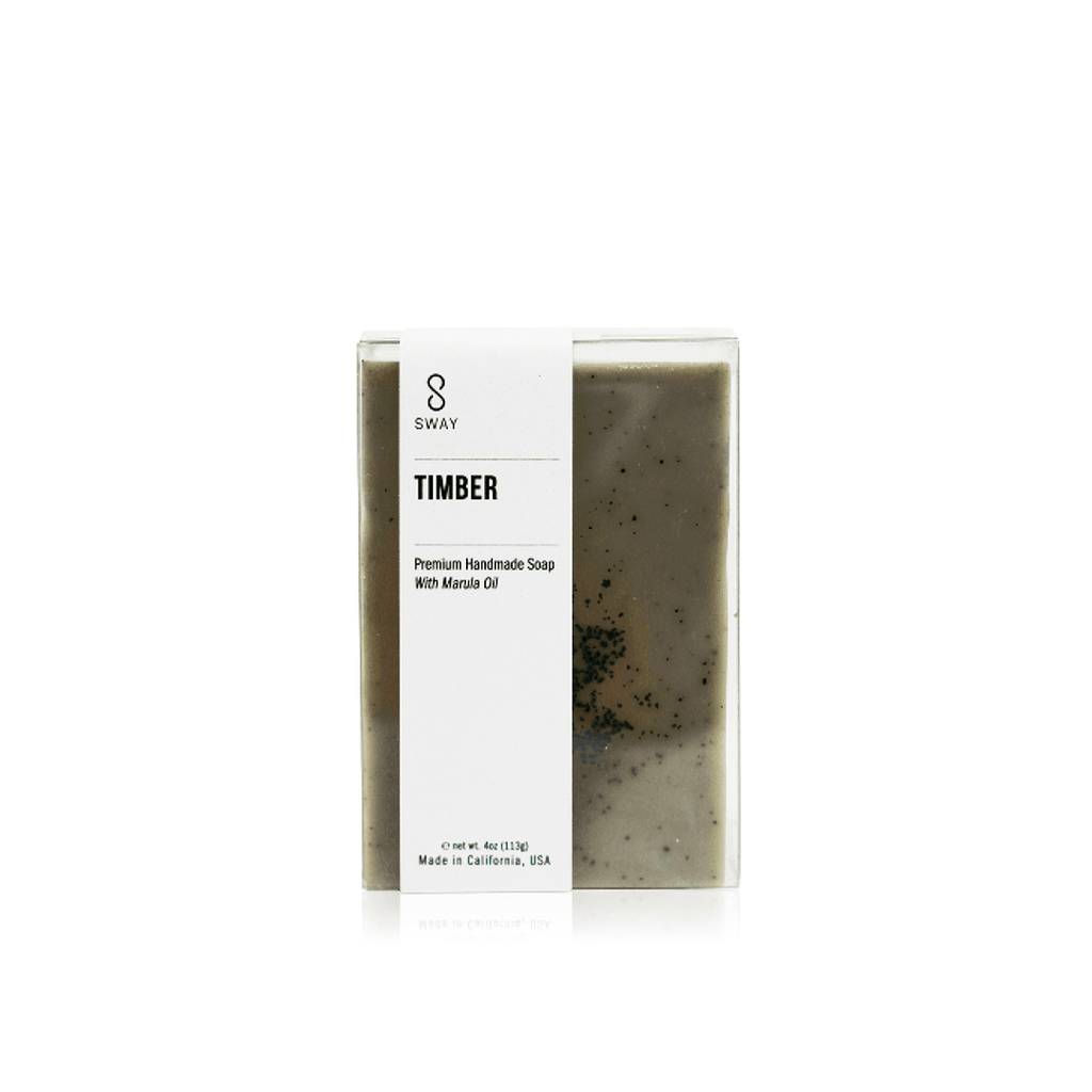 Handmade Body Bar with Marula Oil: Timber (W. Indian Sandalwood + Clary Sage)