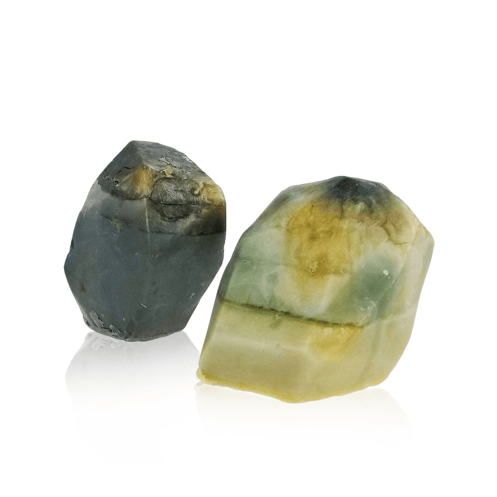 Glow Gems - Set of 2 handcrafted natural gemstone soaps