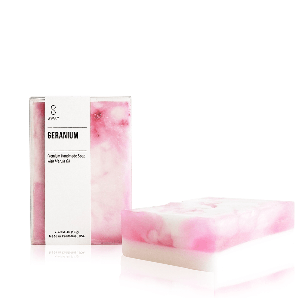 Handmade Body Bar with Marula Oil: Geranium (Geranium + Lavender)